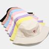 Embroidered Cotton Fisherman Hats for Women Girls Stylish Heart Design Beach Sun Protection Adjustable Fit