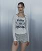 SETUP-EXE Star Sleeve Punk Top / White