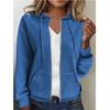 Women S Zip Up Hooded Long Sleeve Sweatshirt Coat