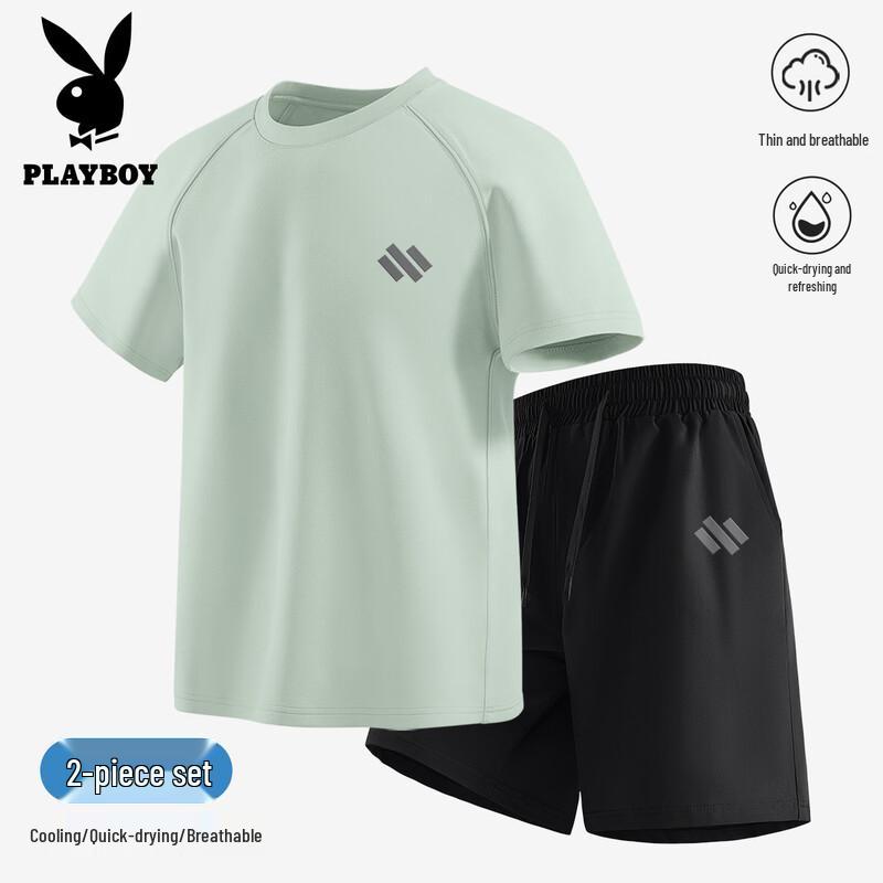 PLAYBOY Men s Quick-Dry Breathable Sport Set 2XL