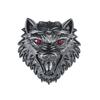 Lion Head Brooch Men's Alloy Red-Eyed Animal-shaped Brooch Personalized Fashion Accessory Pin Brooch