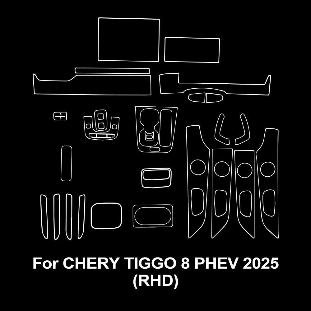 

Pre Cutting TPU Protective Film Cover for CHERY TIGGO 8 PHEV 2026 Panel Navigation Automotive Interior PPF Anti-Scratch Sticker