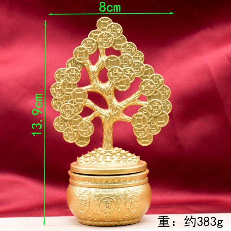Popular brass rotating handle piece, six-sided rotating combination for attracting wealth and treasures, multi-sided rotating st