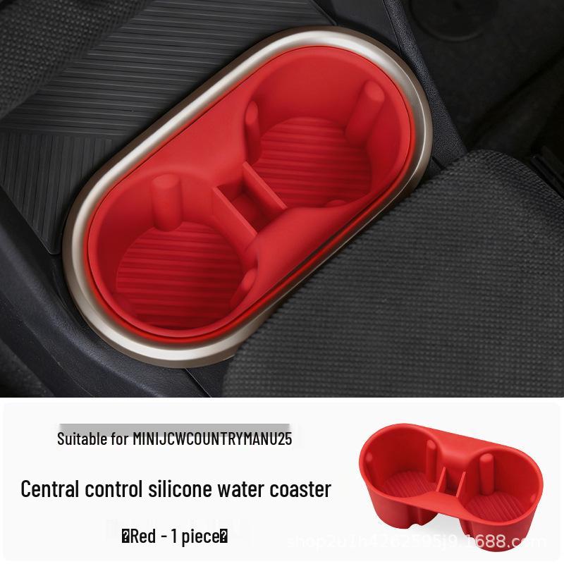 BMW Mini JCW Countryman Silicone Center Console Mat & Cup Holder Decor