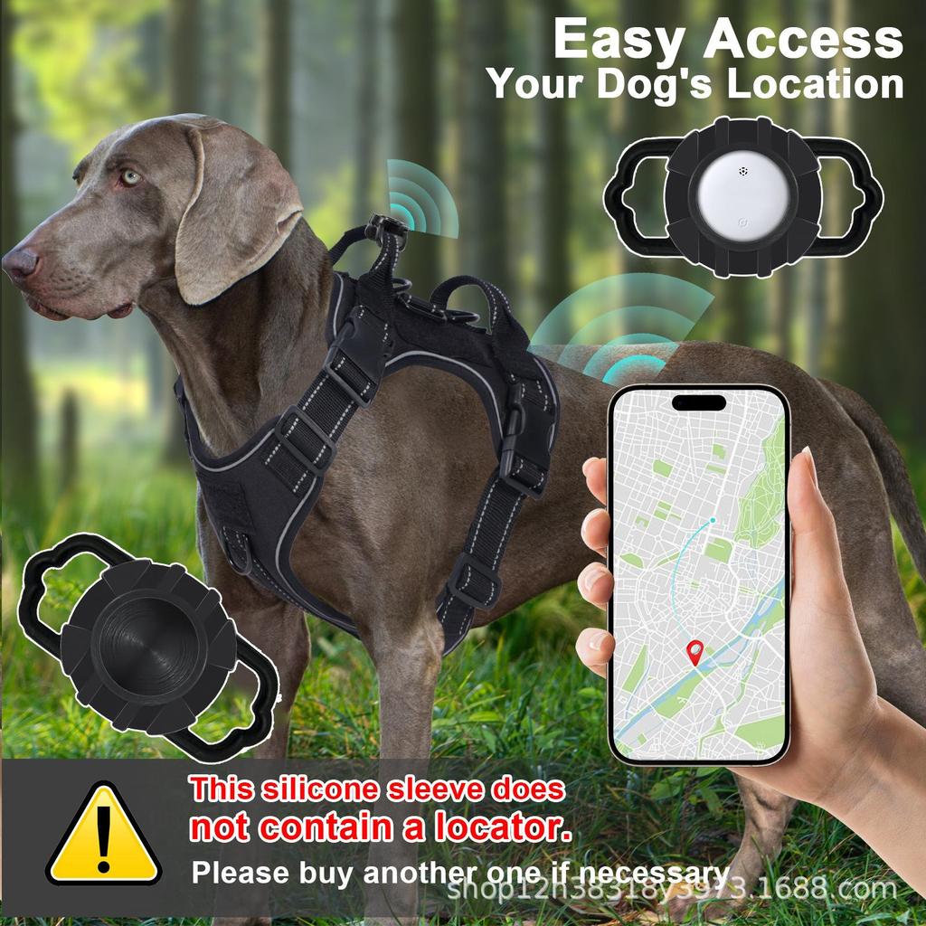 Multi D-ring Reflective Velcro Dog Harness