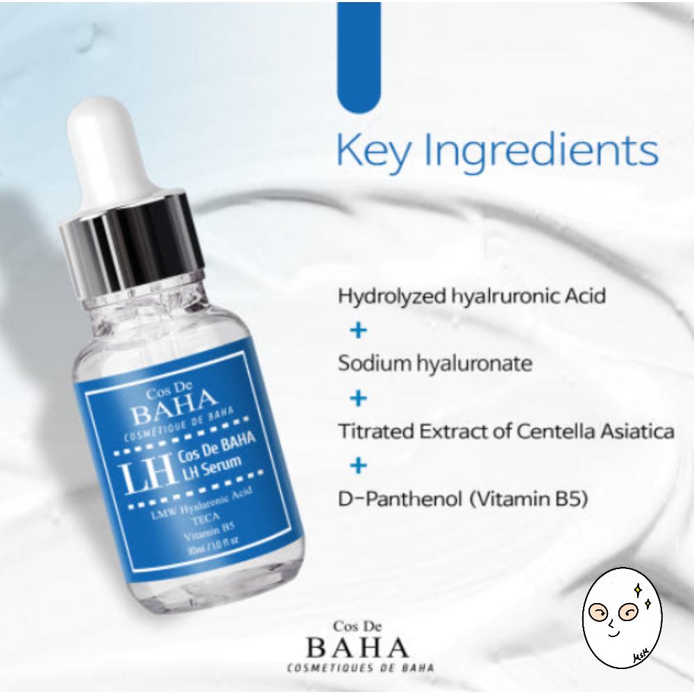 Cos de BAHA Low Molecular Hyaluronic Acid Hydrating Ampoule Serum 30ml