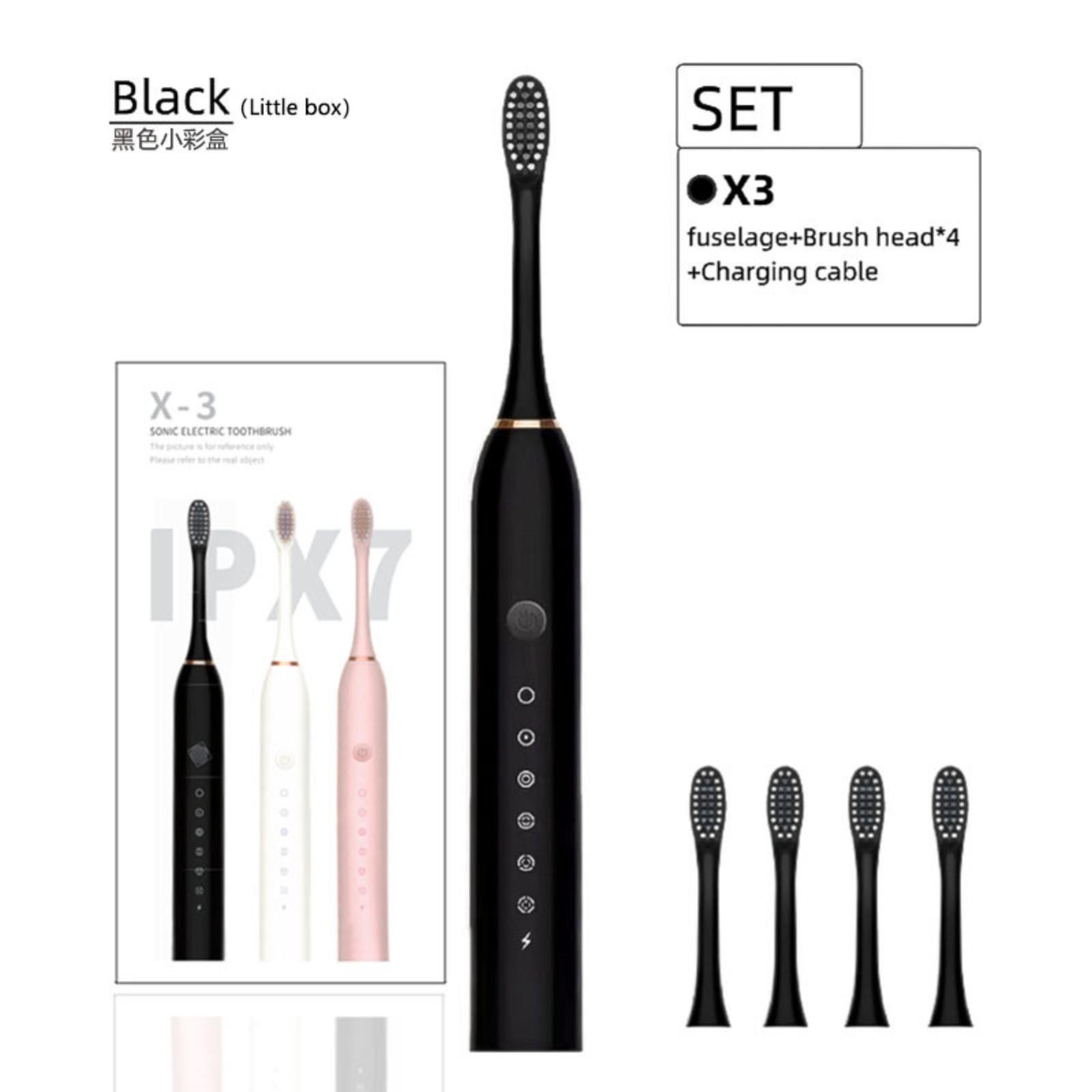 

Электрическая зубная щетка перезаряжаемая модель для взрослых и детей универсальная мягкая щетка One Size