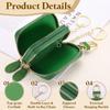 Genuine Leather Car Key Holder Universal Car Key Double Layer Zipper Key Case Green [uxcell] Case, Holder, Bag, Men's & Women's,