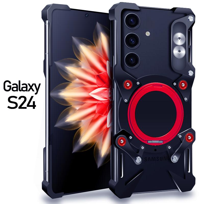 Luxury Metal Thor Heavy Duty Armor Metal Aluminum Phone Case For Samsung Galaxy S25 S24 S23 S22 SPlus Ultra Fundas Coques Bumper