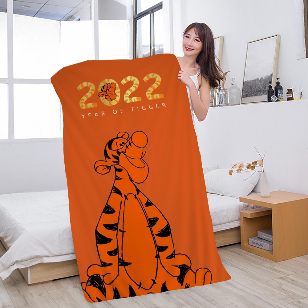 Tigger Anime Movie Beach Towels Shower Towel Sauna Travel Spa Microfiber Quick Dry Gym Accessories Cute Room Decor