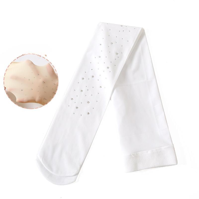 

Детские танцевальные колготки Прозрачные колготки для девочки Балетные тренировочные чулки Мягкие Весенне-осенние Тонкие танцевальные носки Белые балетные колготки 3-6 Year(90-110cm)