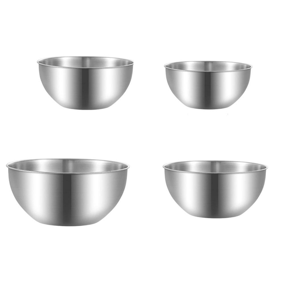 For Meal Prep Silver Mixing Bowl Set Set Of Stainless Steel Bowls Mixing Bowl Kitchen Prep 304 Stainless Steel China Mainland