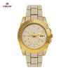 Mens Full Diamond Luxury Quartz Watch Zinc Alloy Band Luminous Hands Casual Business Dress Wristwatch