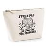 Toiletry Bag - PLANETEE - I Can't Minimalist - Beige - 100% Cotton - 3 L