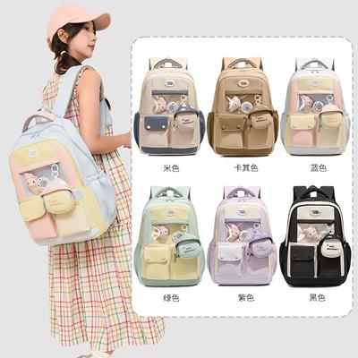 Sweet Backpack Female Junior High School Student Bar Large Capacity Schoolbag High Value Student Backpack Female