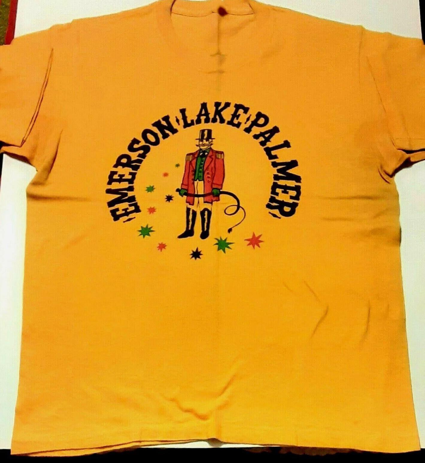 Welcom Back EMERSON LAKE AND PALMER CONCERT Shirt Gold Unisex S-3XL E2089 L