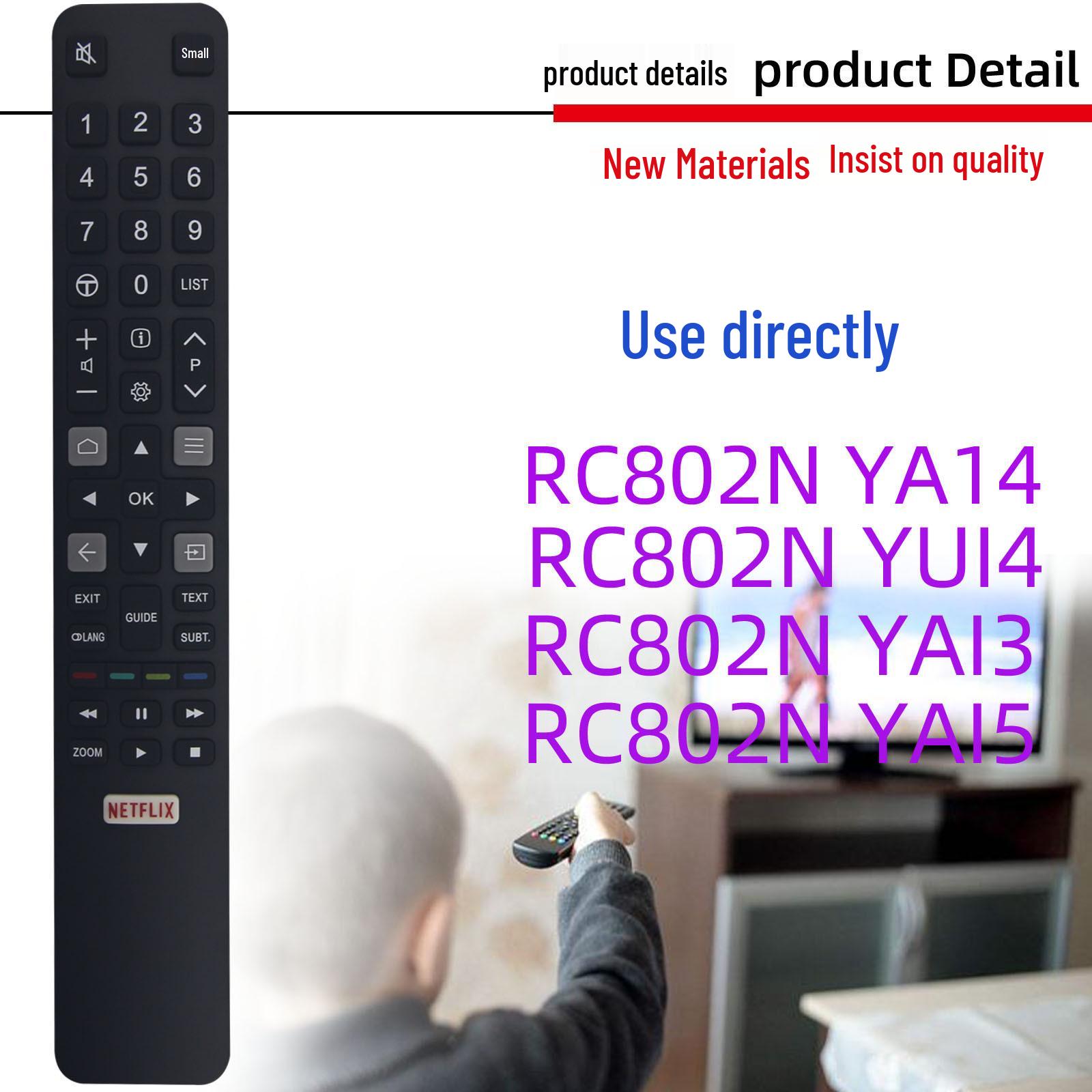 

Пульт дистанционного управления для телевизора TCL RC802N Модели: YUI4, YAI2, YUI5, YLI2, YMI1 (Версии 14/15/2/3)