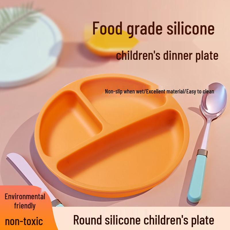 

Силиконовая тарелка на присоске для кормления ребенка в виде кошачьей лапки - Съемная детская посуда