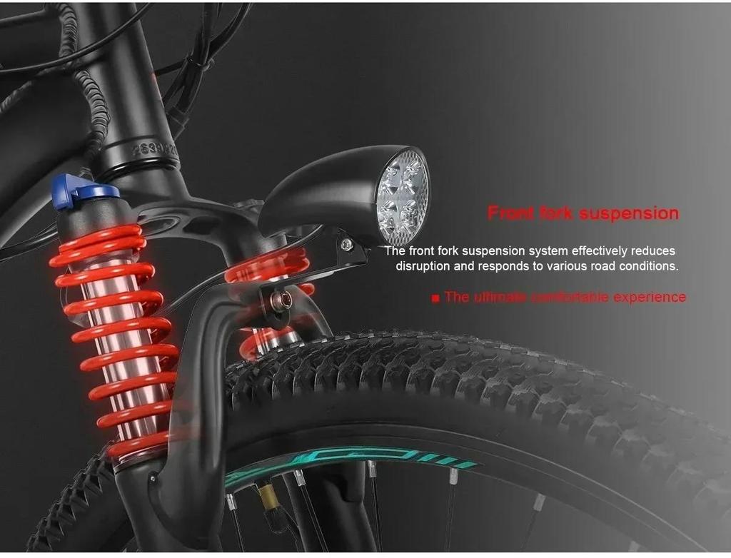 SY26-II style Electric Bicycle 500W Motor 36V 13AH Lithium Battery City Electric Bike 26-inch Fat Tire Mountain Riding E-bike