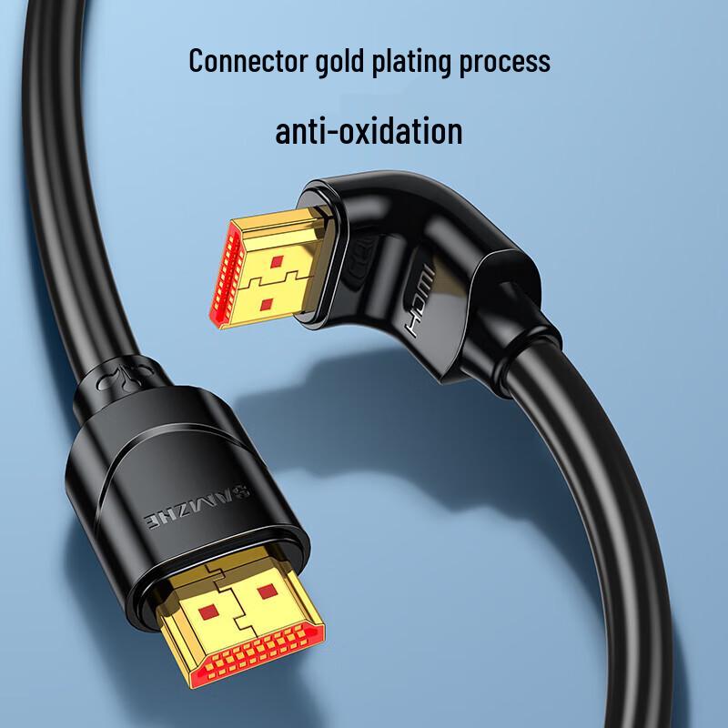 Shanze 4K 3D HDMI Cable with 90-Degree Connector