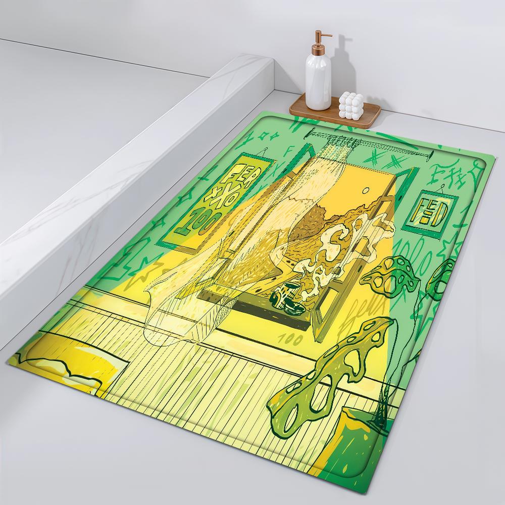 

Door Mat Bedside Entrance Bath Floor F-Feid Decoration Sixdo Corridor Door Mat Carpet Living Room Singer Balcony 40cm x 60cm