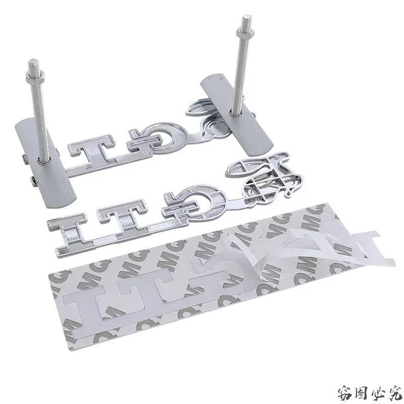3D Odznak Maska Znak Samolepka Na Přední Mřížku Auta Pro Volkswagen VW GTI Rabbit Logo M143 Beetle Golf Polo Passat Jetta Touran Tiguan Scirocco