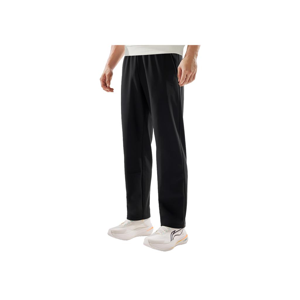 Li Ning Fitness Series Fleecegefütterte Warme Sportliche Freizeit-Stepphose Herrenhosen AKYV133-1