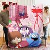 Foster's Home for Imaginary Friends 2D Flat Pattern Flannel Blanket High quality All Seasons Warmth and Comfort Perfect for Christmas Gifts.NMT0928060