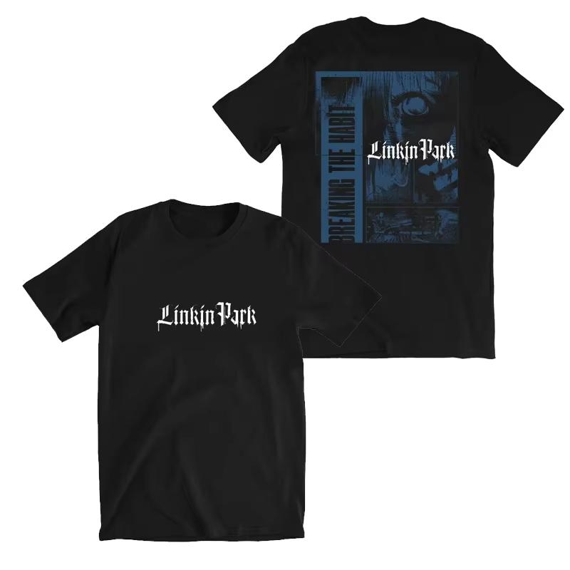 2025 Summer Fashion New Linkin Park Meteora Album Men's and Women's Same High Quality Graffiti Art American Short T-shirt