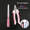 Pet Nail Clippers Set for Large Dogs Cats Professional Pet Grooming Nail Trimmer Scissors Kit