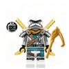 Cross18 Season Ninja Dual-Sided Building Blocks Figure with Weapon Accessories