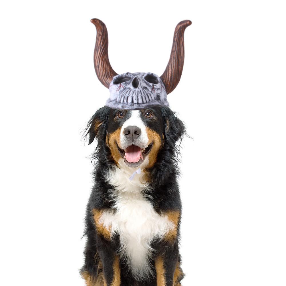 Skull Cow Eyecatching Unicorn Headpiece For Pets Ideal Halloween Accessory For Dogs Cats And
