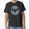Transparent Bat Halloween On Circle Background C Made In Usaaus Tshirt S2xl