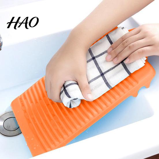 Small Washing Board Mini Wavy Stripe Hanging Hole Anti-slip Thickened Bottom Sock Groove Plastic Underwear Towel Laundry Household Supplies
