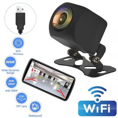 1080P Wireless Car Rear View Camera Wifi 170 Degree Reversing Ghz Waterproof Wifi Camera IP68 V B9C0