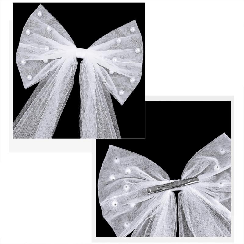 Brautschleier Schleife Haarspange Schmuck Braut Modernes Kopfschmuck Blingbling Haarschmuck Braut Hochzeitsfeier