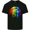 LGBT Bitten Rainbow Lip Gay Pride Day Kids T-Shirt Childrens