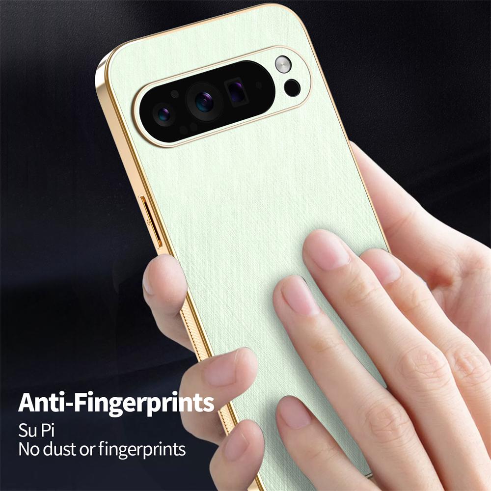 Husă Business Mată din Piele pentru Google Pixel 9 Pro XL Pixel 10 Pro 8A 7A 6A Pentru Magsafe Buton Magnetic Husă cu Protecție pentru Cameră