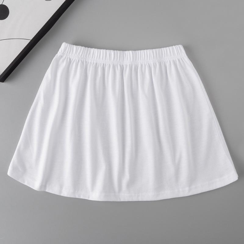 

Layered Sweater Partner Skirt with White Trim - Slim, All-Match Fit for Hip Coverage