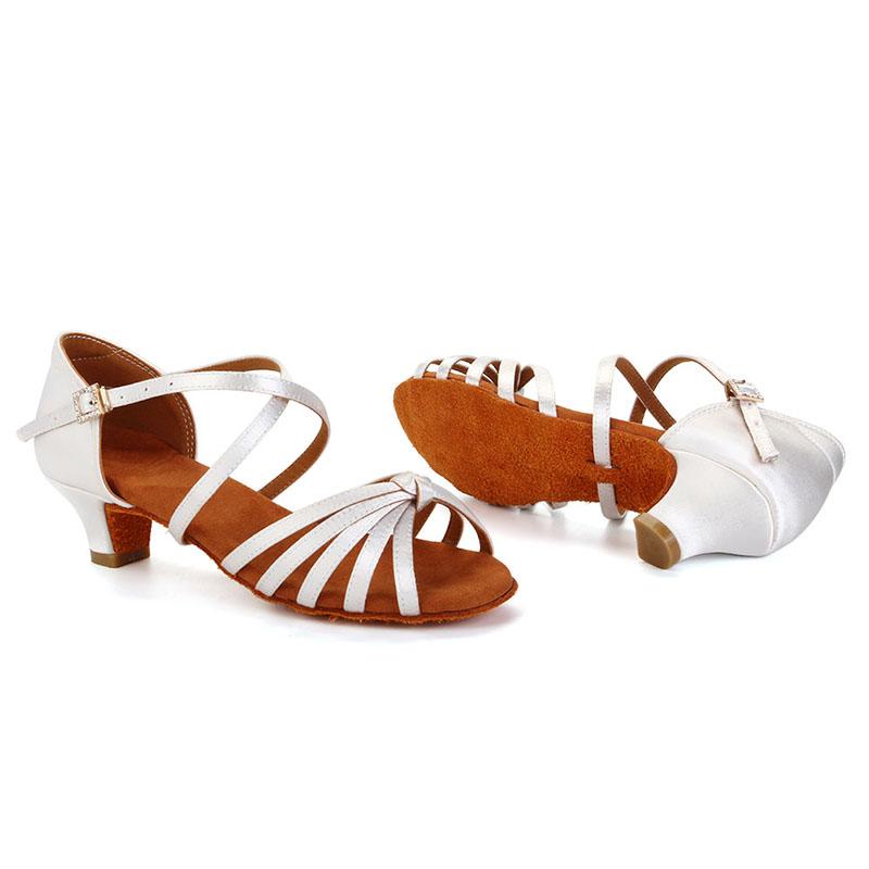Women Ladies Latin Shoes High Heels Salsa Rumba Waltz Prom Ballroom Dance Sandals Defferent Heels