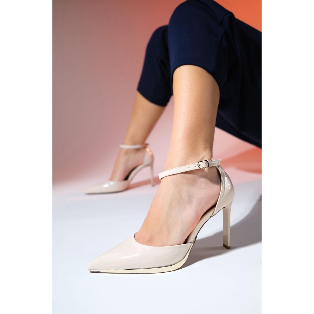 Boleyn Black Patent Leather Pointed Toe Women's High Heeled Shoes