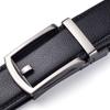 Men'S Leather Belt Automatic Buckle Two-Layer Cowhide Business Fake Pin Buckle High-End Belt