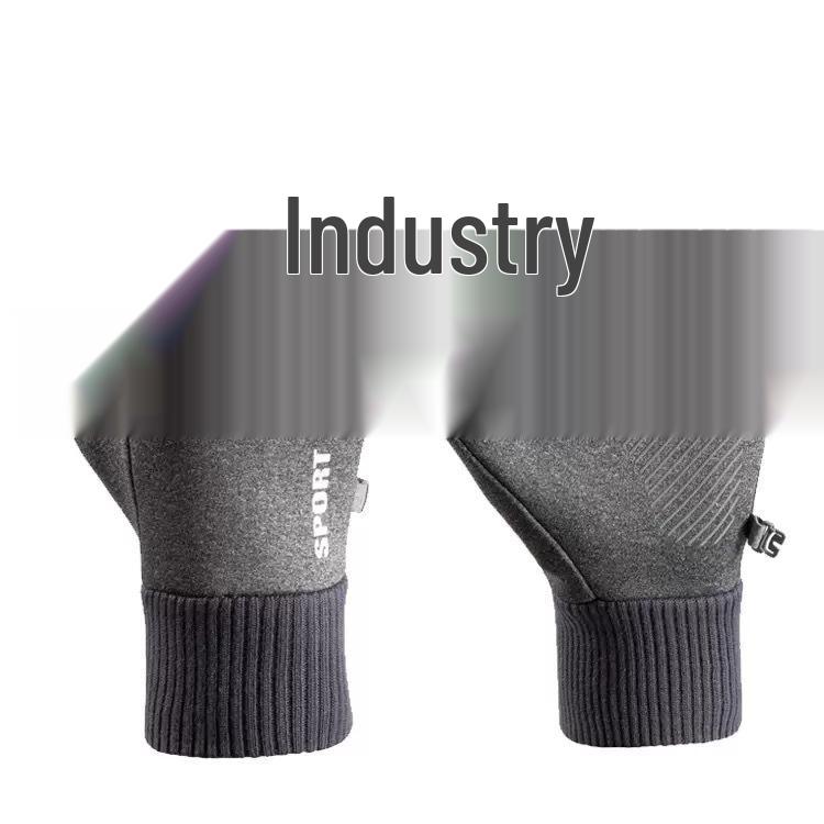 Men's Warm Waterproof Cycling Gloves - Touchscreen, Non-Slip, Cold-Proof for Autumn/Winter