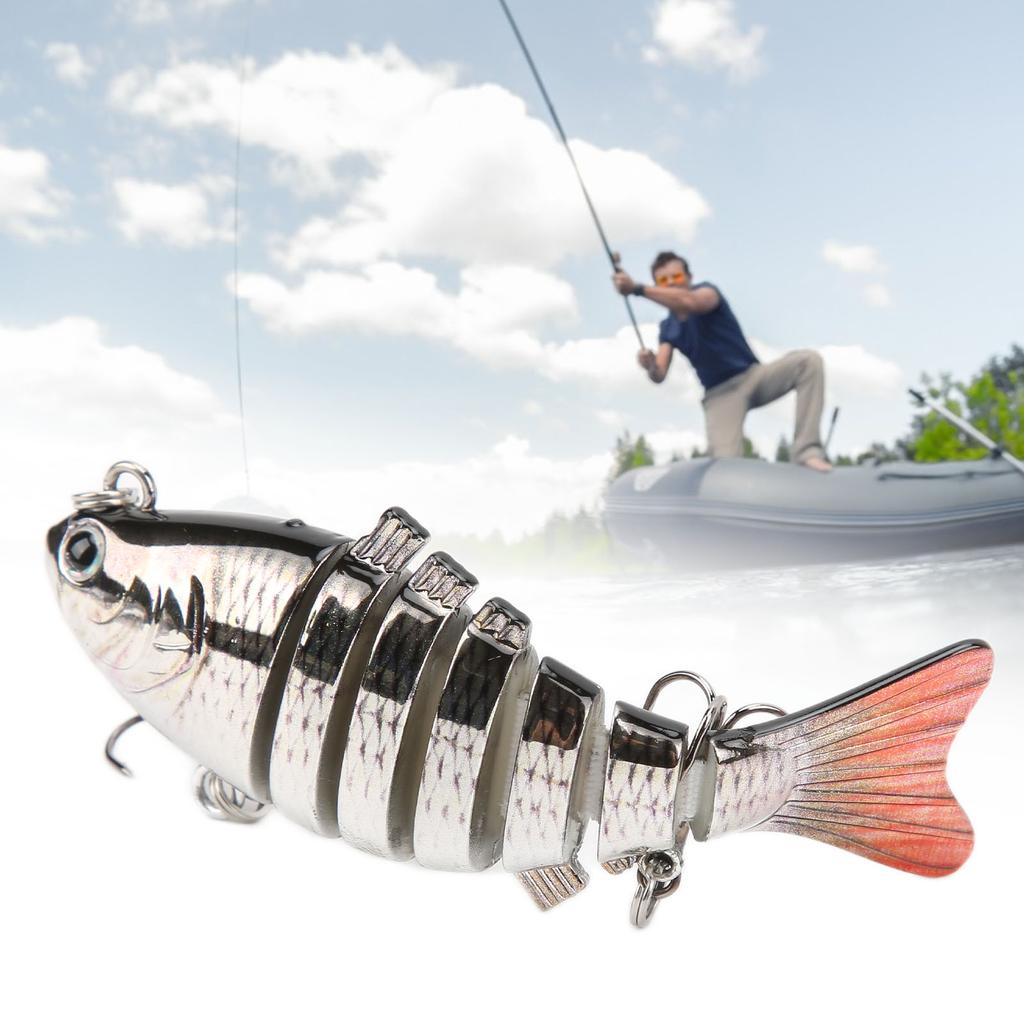 Fishing Bait Durable Imitation Plastic Fake Multi Jointed Swimbait Slow Sinking Glidebait6#