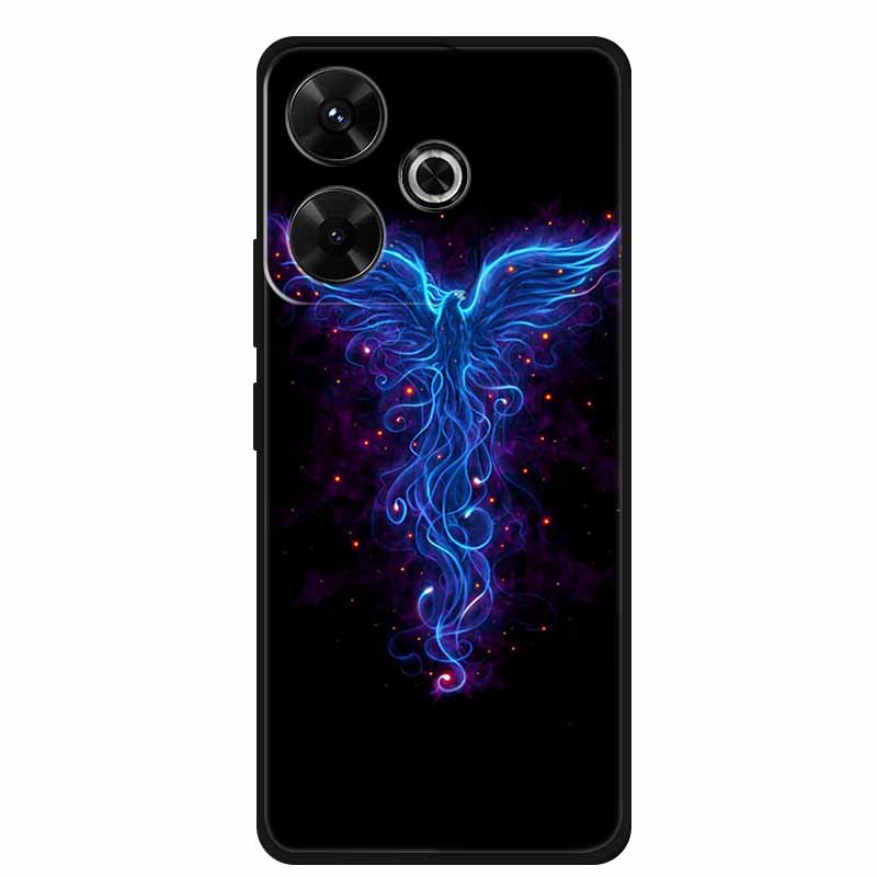 Phone Case For POCO M6 4G Back Cover Case M6Plus Black Silicone Soft Coque For Xiaomi Redmi 13 13x Poco M6 Plus Case M 6 Plus