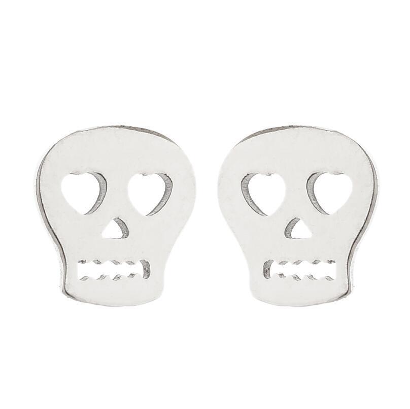 Halloween Bat Stainless Steel Stud Earrings - Minimalist Animal Design for Women, Vintage Christmas Mini Earrings