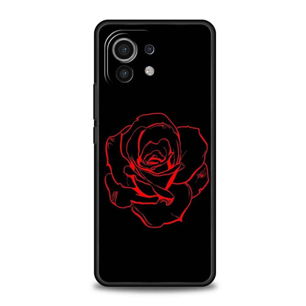 Beautiful Rose Flower Phone Case For Xiaomi 12T 12 13 Pro Poco X3 NFC M3 F3 F4 M4 X4 Mi Note 10 11 Lite 10T 5G 11T 9T Soft Cover