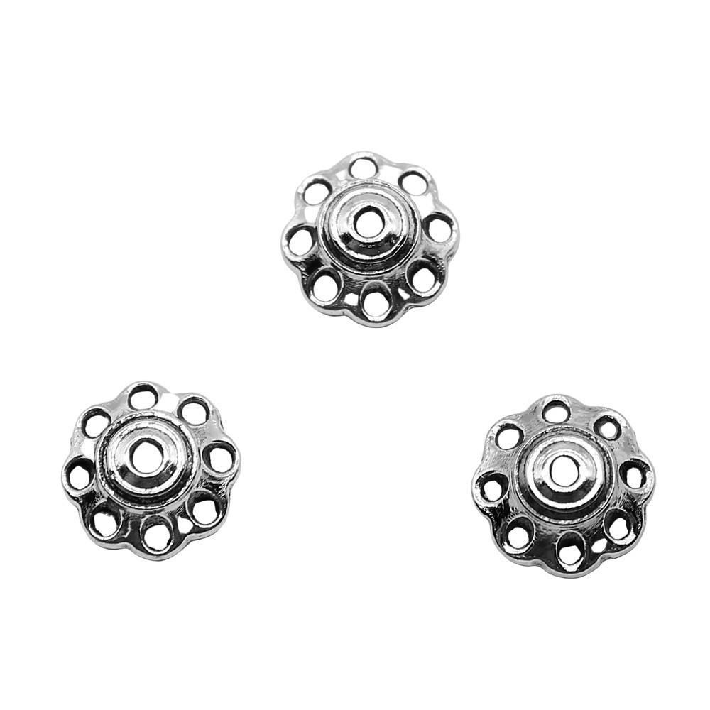 Multi Color Swirl Flower Bead Caps Spacer Beads For Jewelry Making Components