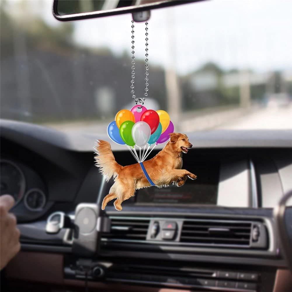 Animal Car Whimsical Hanging Pendant Delightful Acrylic Decor For Auto And Home