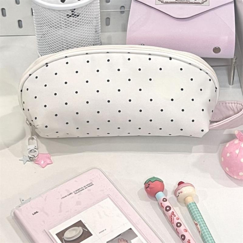 Multifunctional Fabric Pencil Bag Multiple Sections Pencil Case Portable Makeup Storage Bag Pouches for School Offices